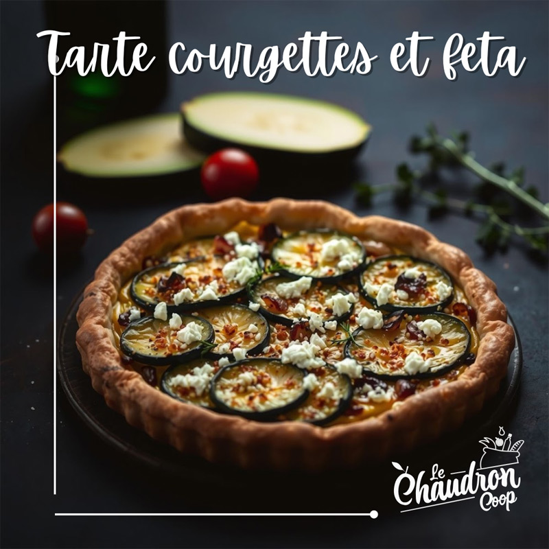 Tarte courgettes et feta