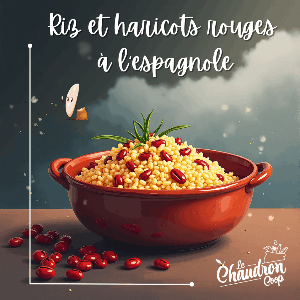 Riz et haricots rouges à l'Espagnole