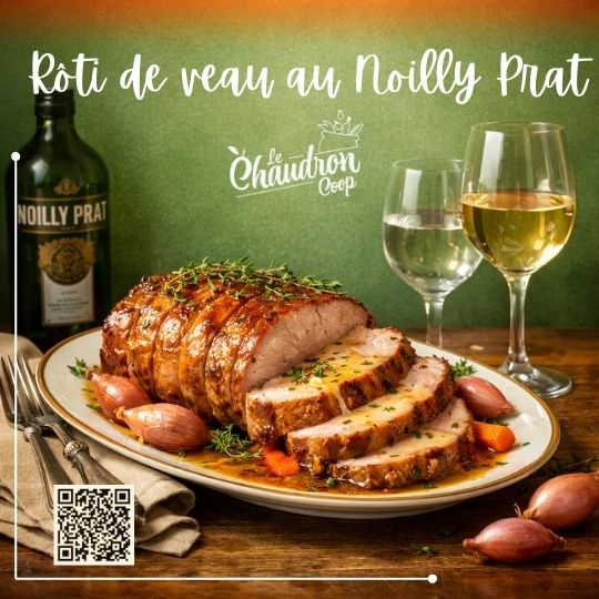 Rôti de veau au Noilly Prat
