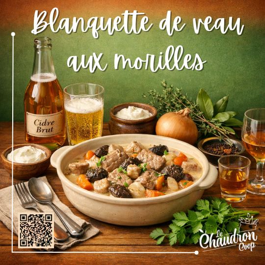 Blanquette de veau aux morilles