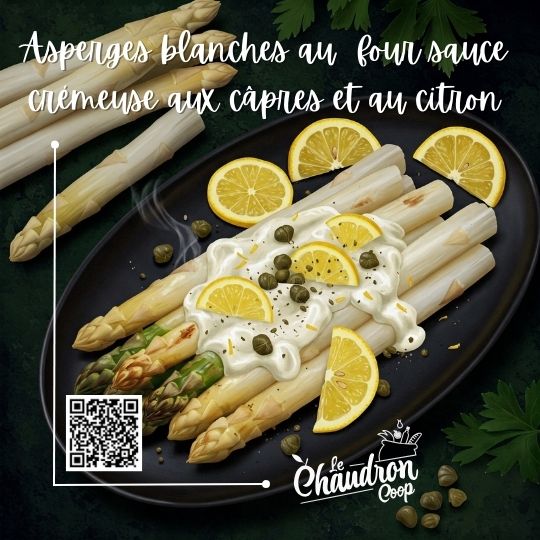 Asperges blanches au four